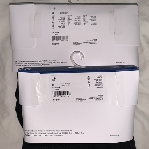 Thermal wear by HEATTECH, long sleeve & extra warm tights. SIZES M/LG/XL - Picture 2 of 2